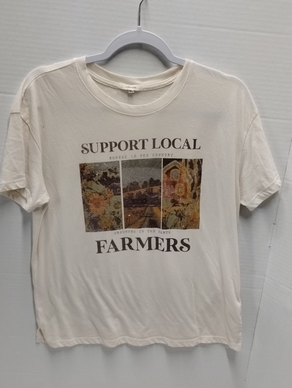 Maurices Cream Support Local Farmers Graphic Tee